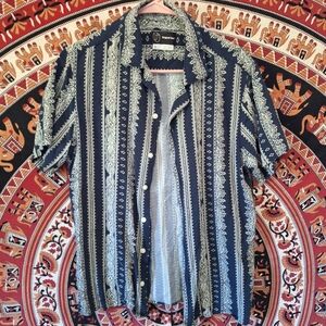 Paisley Bowler Style Button Up Shirt